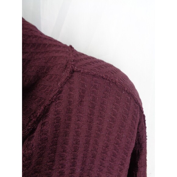 Free People Juicy Oversize Split Back Slub Top Medium Date Night Cowl Neck New - Picture 5 of 9